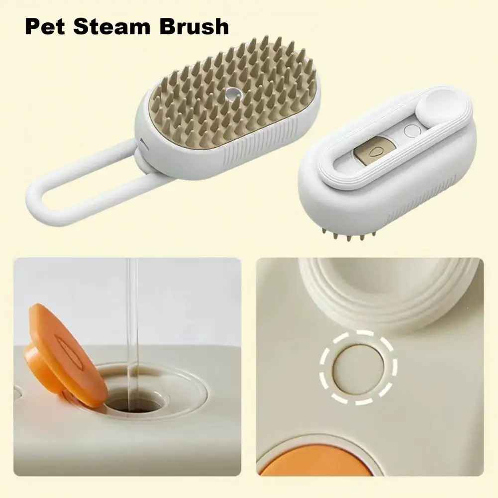Pet Steam Brush 4-in-1 – Steam Grooming Comb for Dogs & Cats
