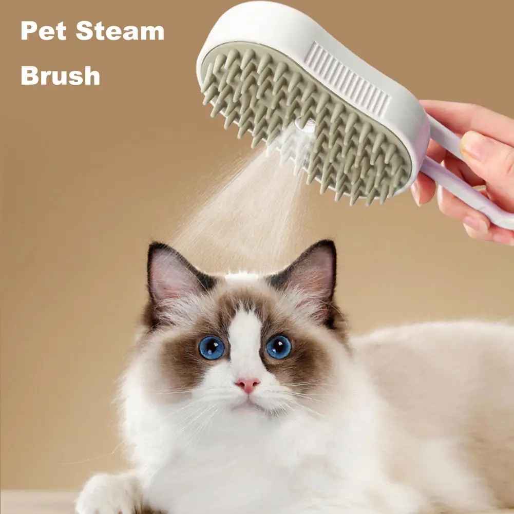 Pet Steam Brush 4-in-1 – Steam Grooming Comb for Dogs & Cats