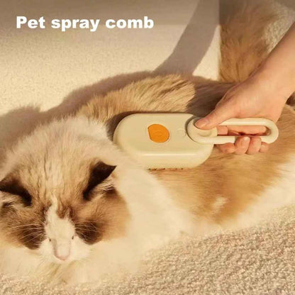 Pet Steam Brush 4-in-1 – Steam Grooming Comb for Dogs & Cats