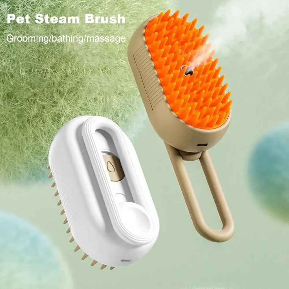 Pet Steam Brush 4-in-1 – Steam Grooming Comb for Dogs & Cats