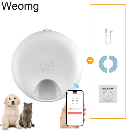 Smart Automatic Pet Feeder - 6-Meal Dispenser with App Control