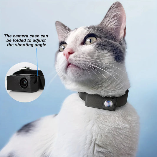 Pet Collar Camera HD 1080P for Dogs & Cats