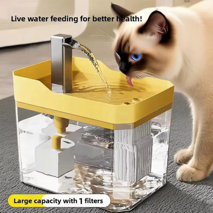 1.5L Automatic Cat Water Fountain - USB Quiet Dispenser