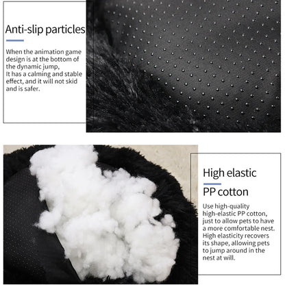 Super Soft Plush Pet Bed - Calming Donut Bed for Dogs & Cats