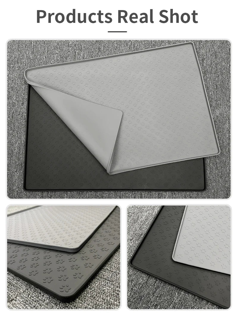 Silicone Pet Feeding Mat - Waterproof Non-Slip Bowl Placemat