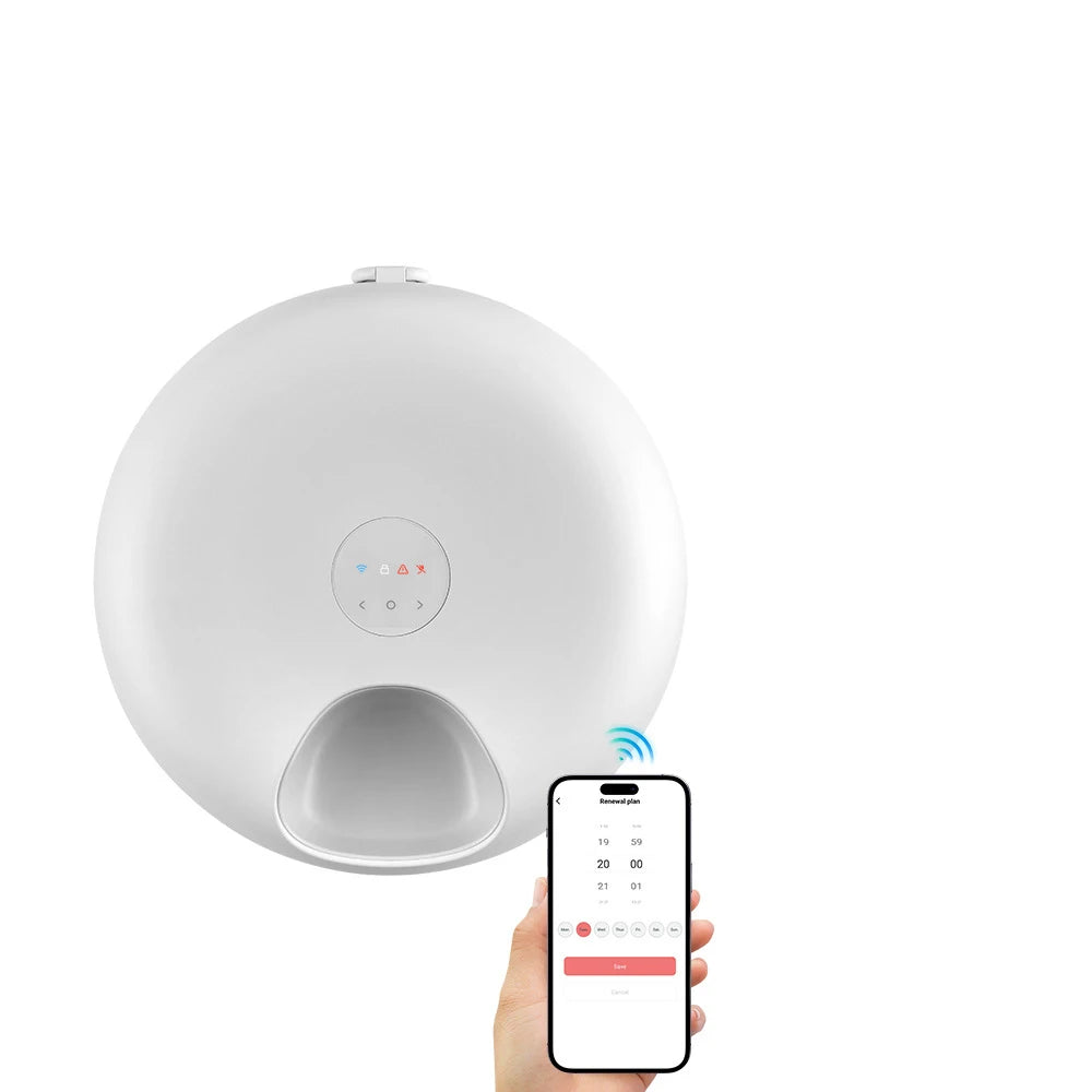 Smart Automatic Pet Feeder - 6-Meal Dispenser with App Control