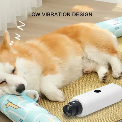 Electric Dog Nail Clippers - Safe & Quiet Pet Nail Grinder