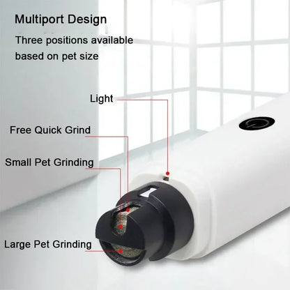 Electric Dog Nail Clippers - Safe & Quiet Pet Nail Grinder