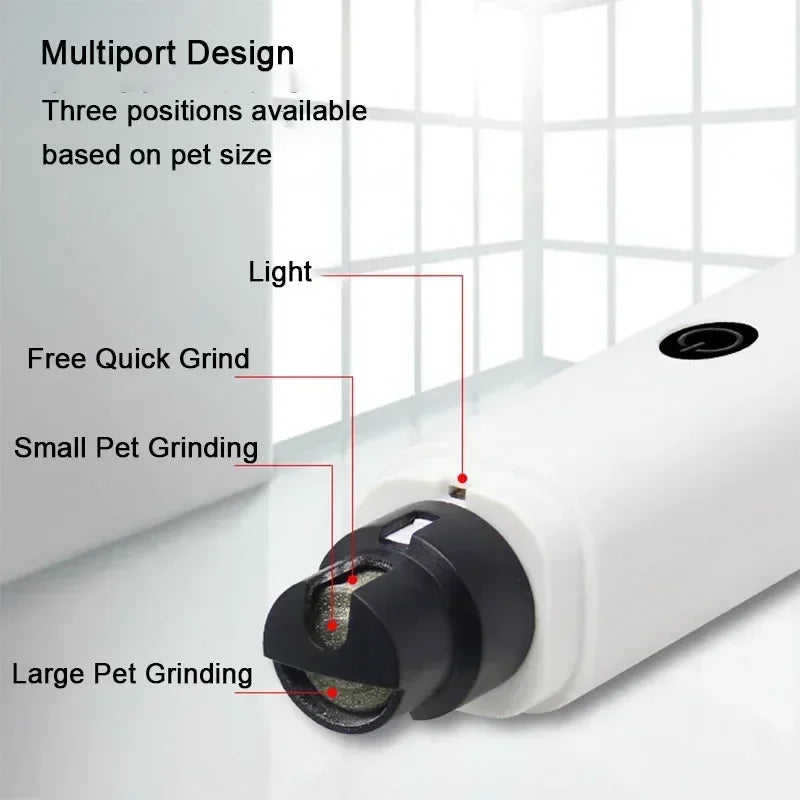 Electric Dog Nail Clippers - Safe & Quiet Pet Nail Grinder