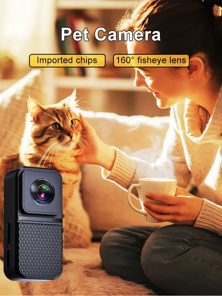 Pet Collar Camera HD 1080P for Dogs & Cats