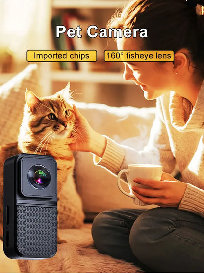 Pet Collar Camera HD 1080P for Dogs & Cats