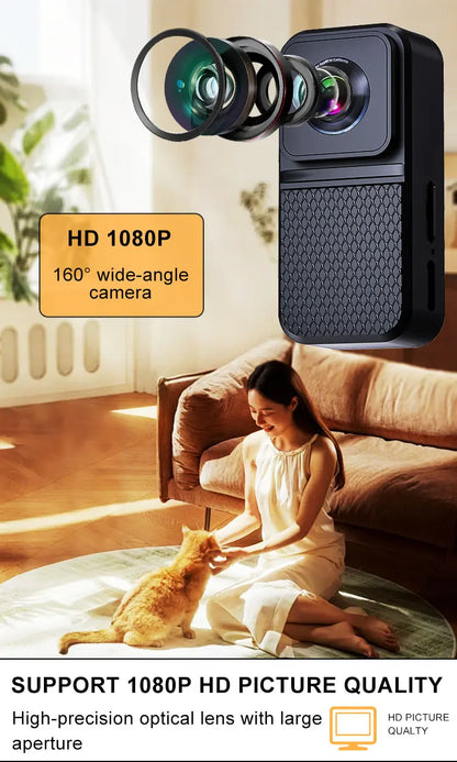 Pet Collar Camera HD 1080P for Dogs & Cats