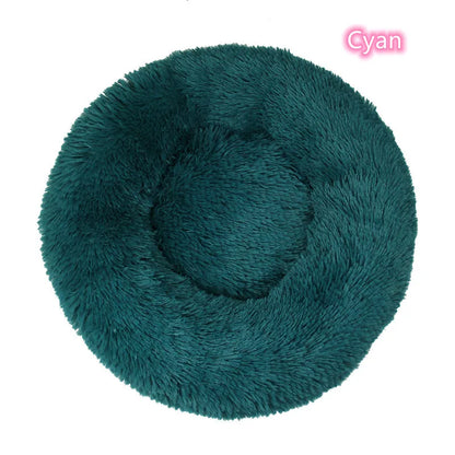 Super Soft Plush Pet Bed - Calming Donut Bed for Dogs & Cats